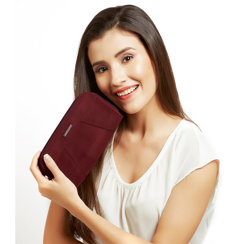 DISKON     DOMPET WANITA IMPORT BRANDED SOPHIE MARTIN AIRA W1258M2 KOREA MAROON     ORIGINAL