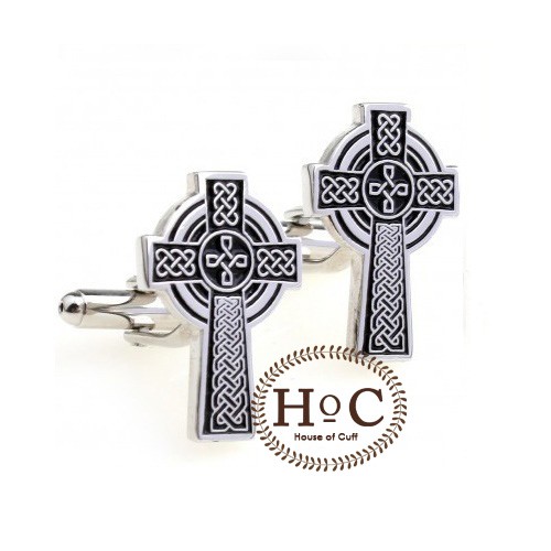 Houseofcuff Cufflinks Manset Kancing Kemeja French Cuff Cicle Cross Cufflinks