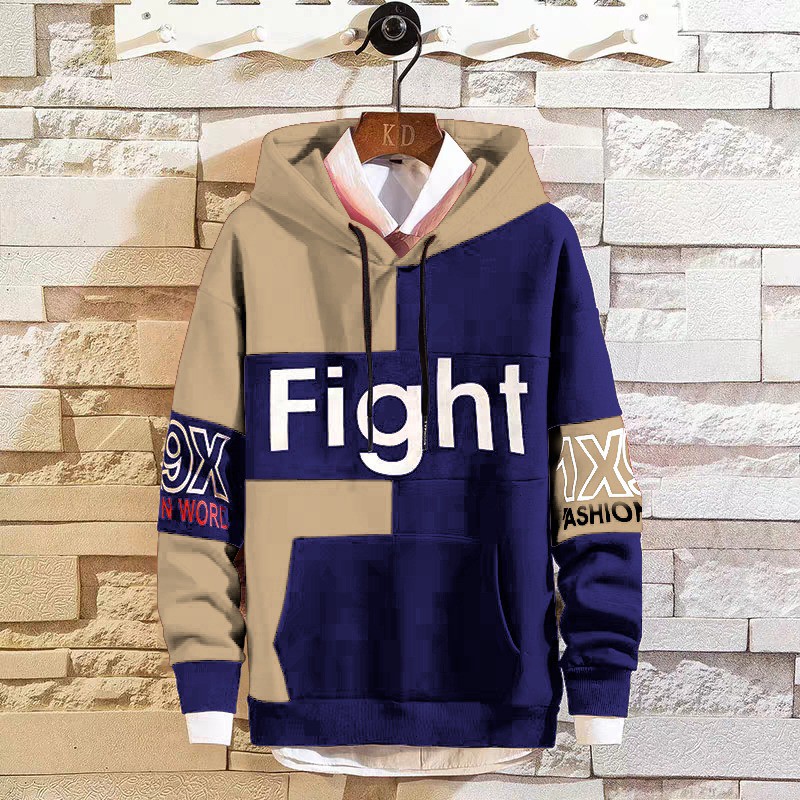 BISA COD / SWEATER HODDIE FIGHT / BAJU LEBARAN  / TREND TERBARU / -ASGARD777