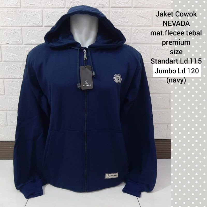 JAKET OVERSIZE NEVADA ZIPPER POLOS/HOODIE NEVADA JUMBO