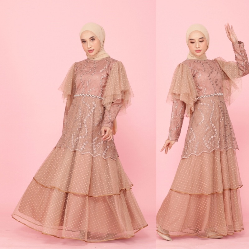 GAUN ARUMI / GAUN KONDANGAN / GAUN TUNANGAN / DRESS HIJAB