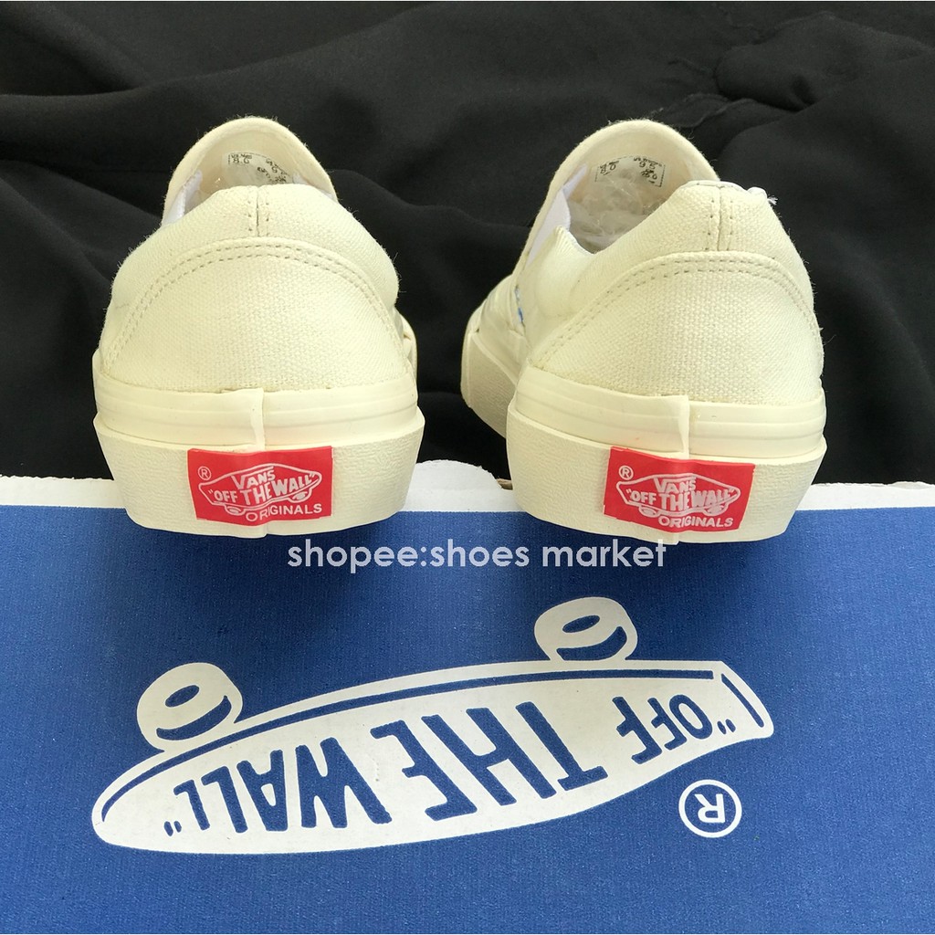 VANS SLIP ON OG OFF WHITE  MIROR PREMIUM IMPORT