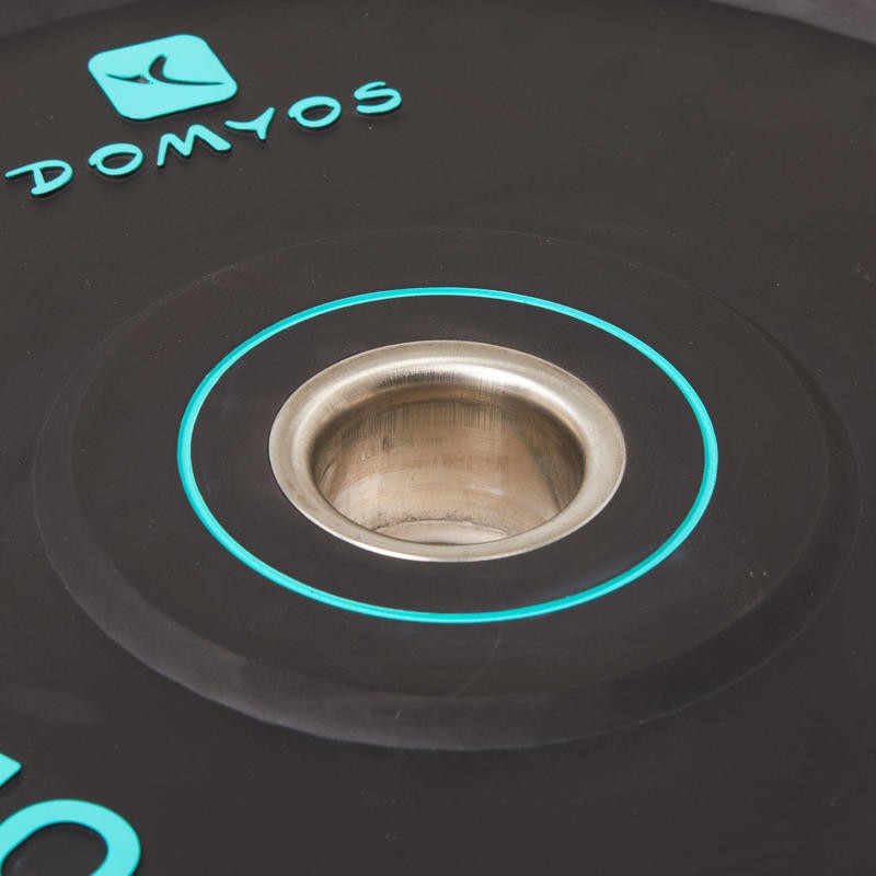 DOMYOS Piringan Bumper Angkat Beban 10 kg dengan Diameter Internal 50 mm