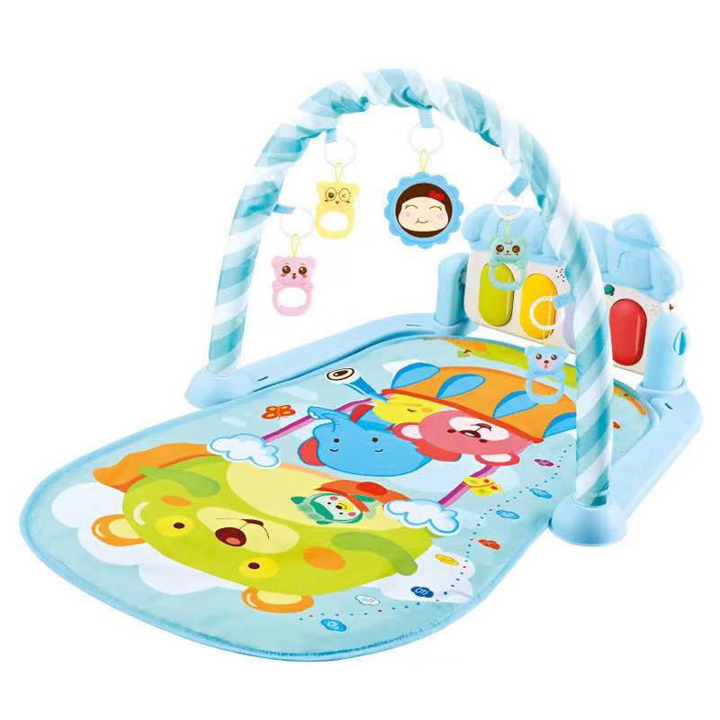 VIPBAZAAR MIISOO PEDAL PIANO FITNESS RACK Baby Musical Playgym Bayi Kerincingan Baby Gym babygym-926 Biru