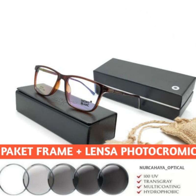 frame kacamata pria sporty (kacamata photocromic pria)