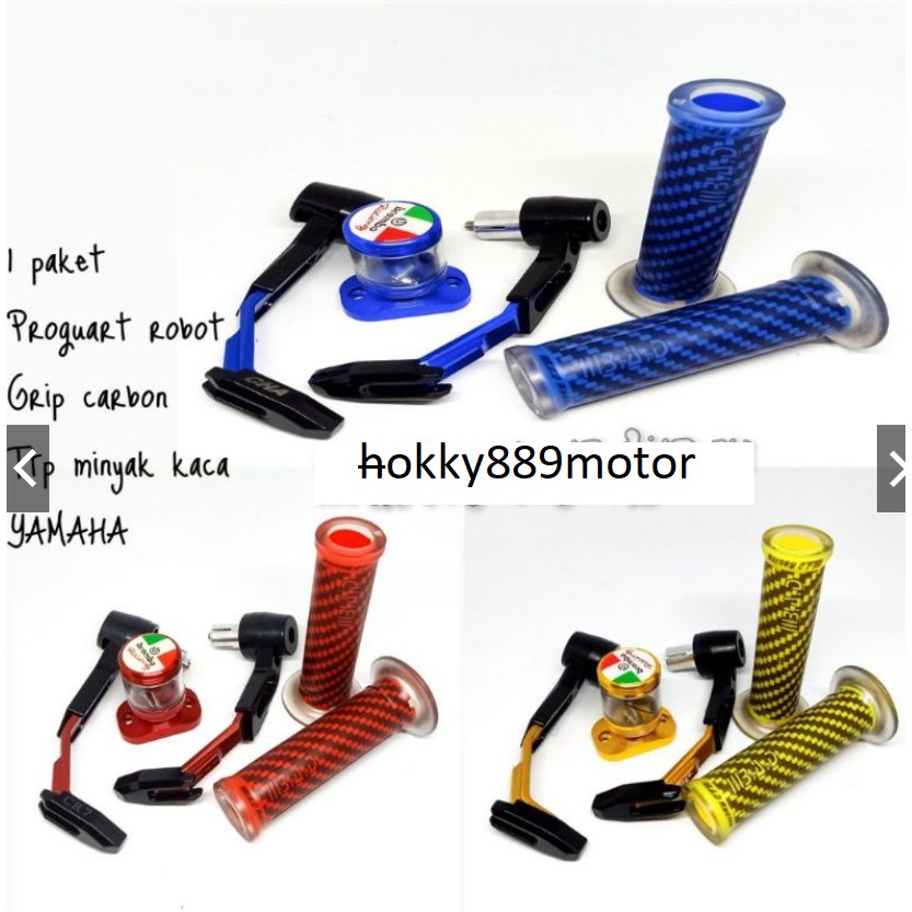 Handgrip Grip Karbon Plus HandleGuard Proguard Progat Robot Plus Tutup Minyak Rem Stempel Kaca
