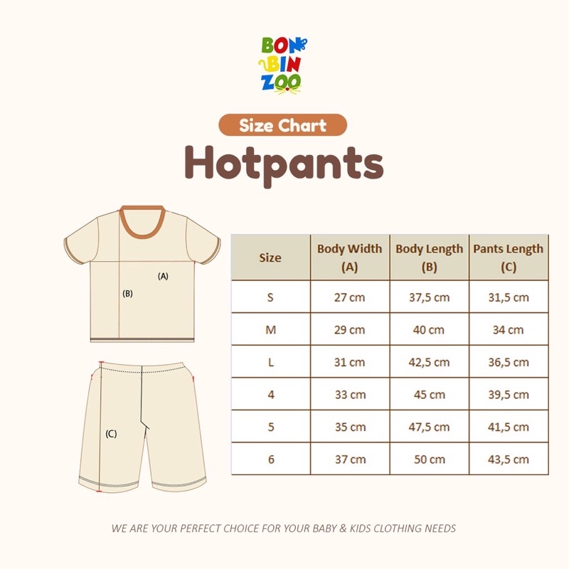 Bonbinzoo Nature Series - Setelan Baju Pendek Kancing Depan Celana Pendek 0 Bulan - 3 Tahun SNI