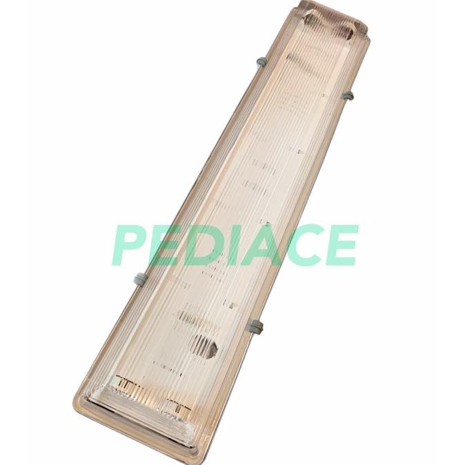 Kap Lampu Neon Panjang TL T8 2x36 Watt atau 2x40 Watt Waterproof IP65
