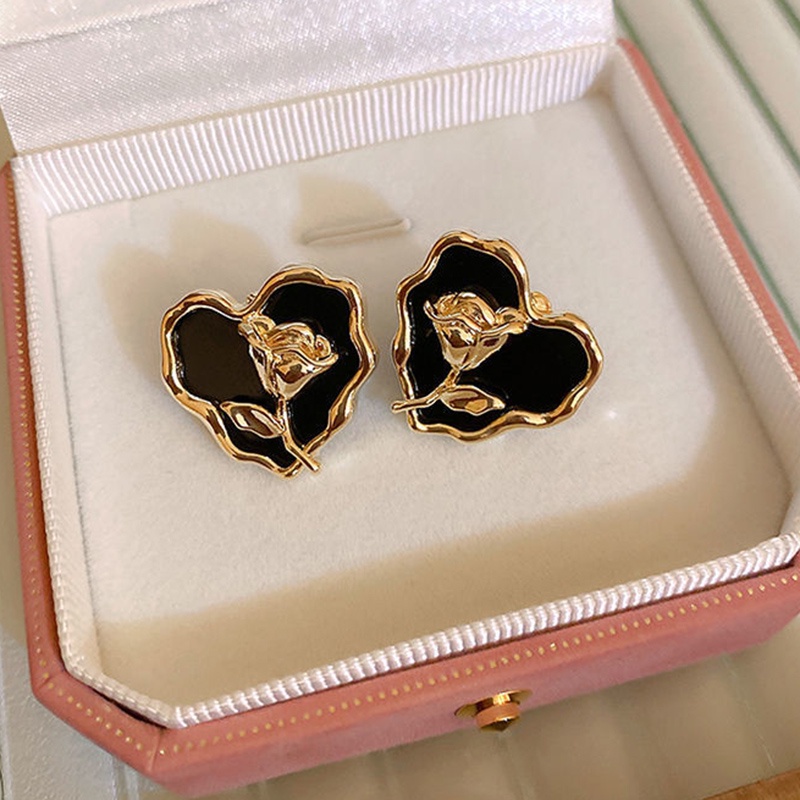 Anting Bentuk Bunga Tulip Gaya Retro