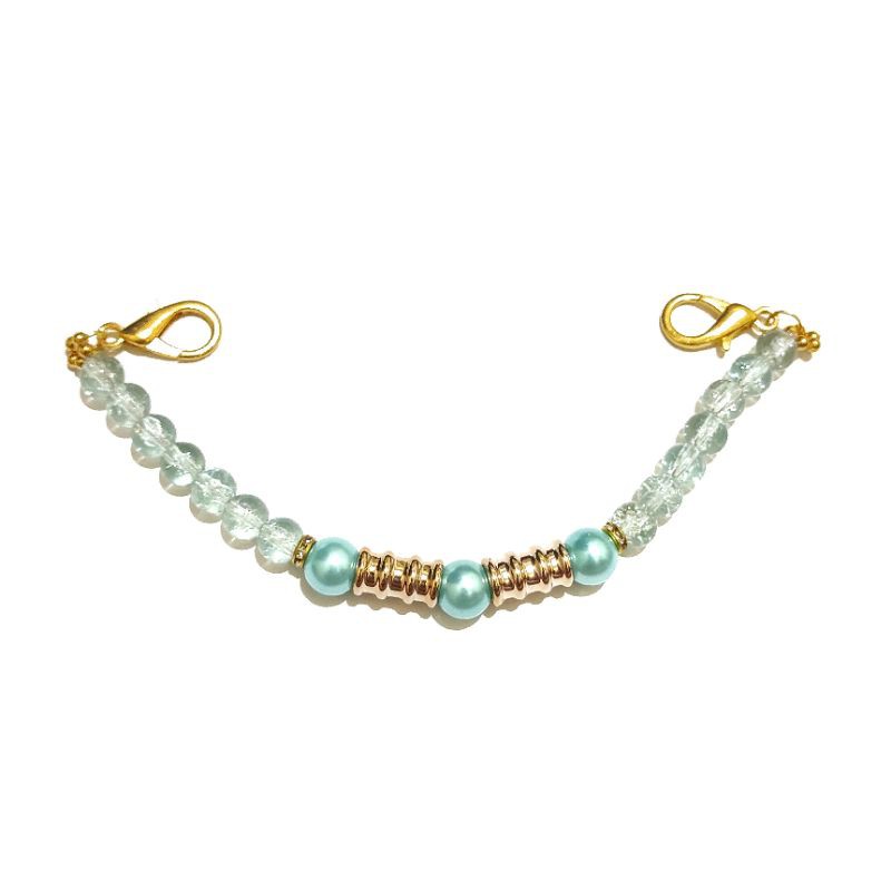 Konektor Masker Hijab Mask Connector Extender Pearl Golden Pipe Series