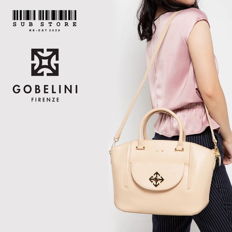 Gobelini Bellarosa Satchel Tas Wanita Asli Resmi