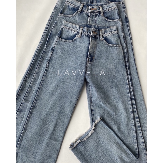 HARPER HIGH WAIST JEANS PANTS LAVVELA