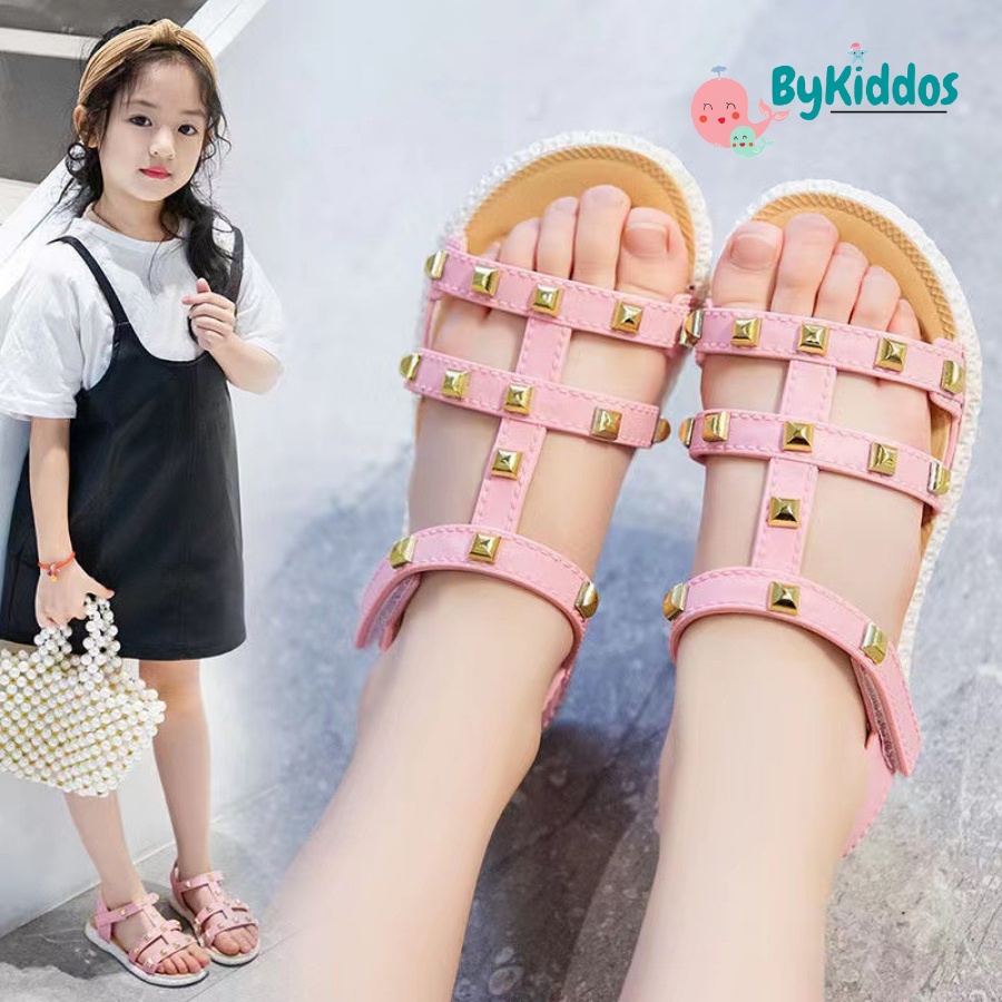 ByKiddos - Sandal Anak Perempuan VALEN Bahan Karet Model Lucu Import 2-8 Tahun