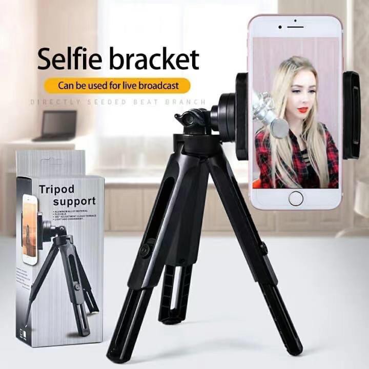 Tripod Selfie Mini Yunteng YT-228 Tripod Support Hitam Tripod Spidermini