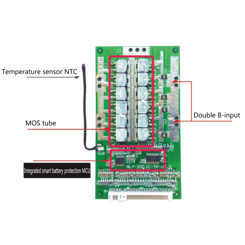 Btsg 20S 72V 45A Untuk Papan Perlindungan Modul Pcb Lithium Li-Ion Lipo Bms Aman