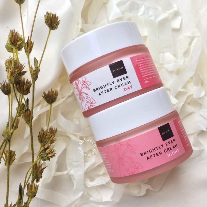 SCARLETT WHITENING BRIGHTLY EVER AFTER DAY &amp; NIGHT CREAM