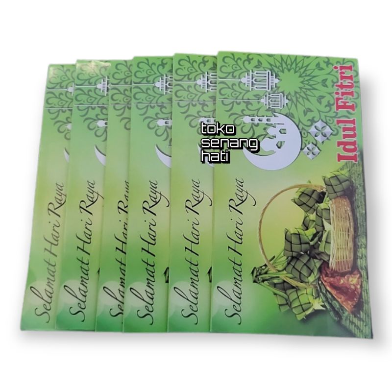 

angpao panjang idul fitri 100pcs / amplop lebaran 2023