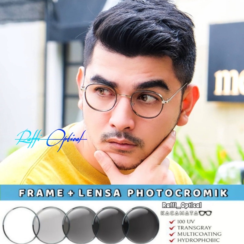 [KODE 2261]PAKET KACAMATA PHOTOCHROMIC | KHUSUS MUKA KECIL