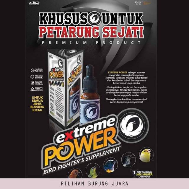 EXTREME POWER Vitamin Suplemen Burung Lomba