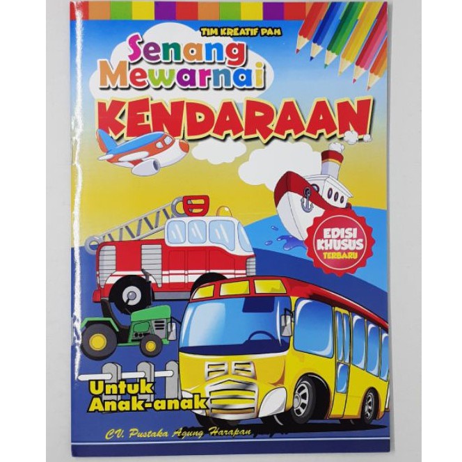 Buku Anak TK PAUD - Senang Mewarnai Untuk Aanak TK dan PAUD Murah