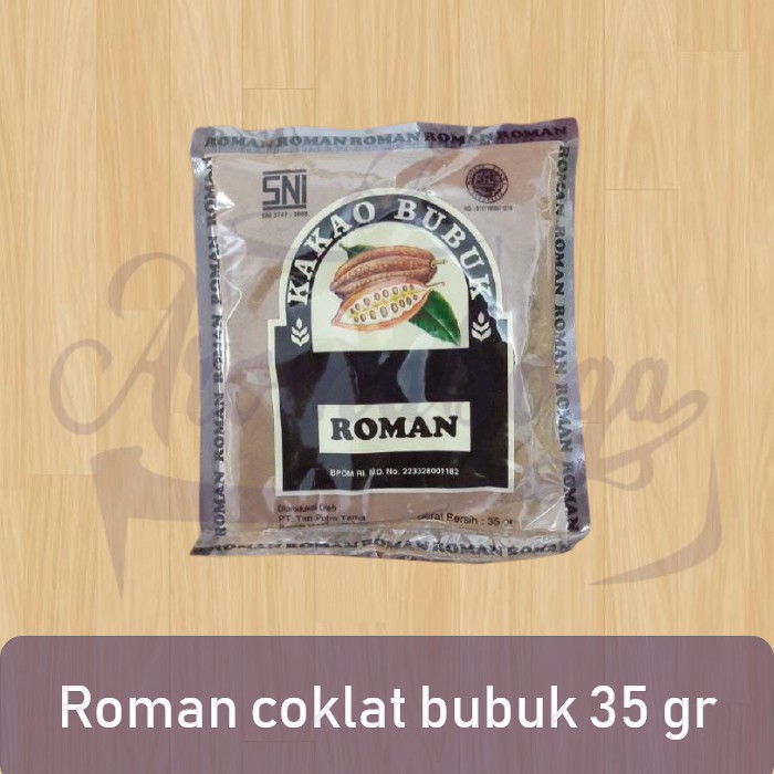 

Roman coklat bubuk| Cacao Powder roman 35gr