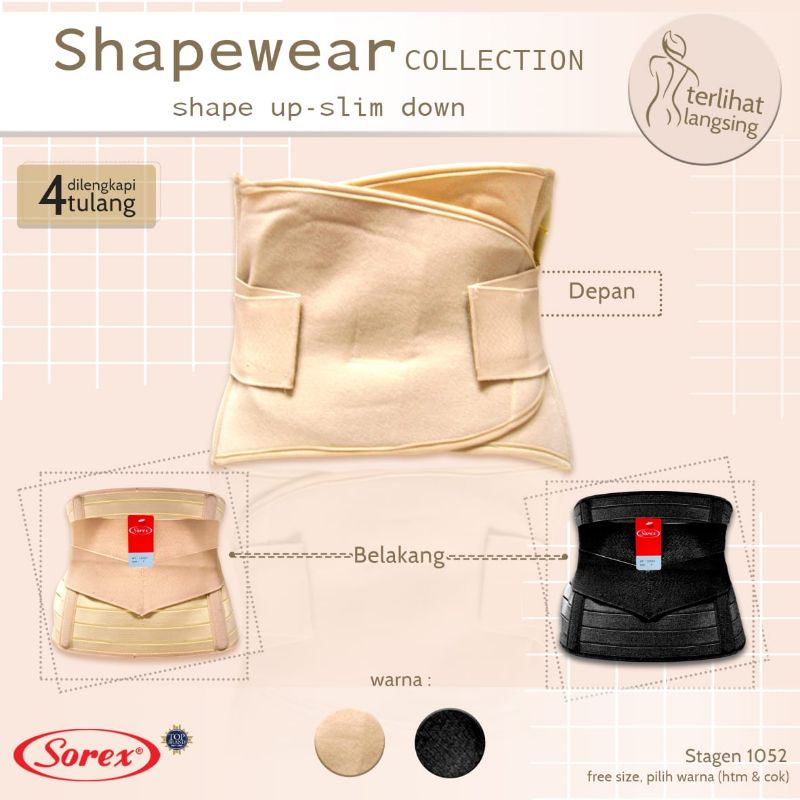 SOREX KORSET 1052 PERUT STAGEN PELANGSING TULANG DAN PEREKAT Shapewear collection