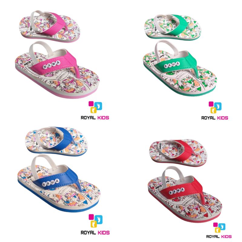 SANDAL BEBY UNICON ROYAL KIDS (bisa custom nama)