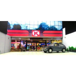 

seni melipat kertas origami buat anak sekolah diorama papercraft circle K mini market skala 1 72 at