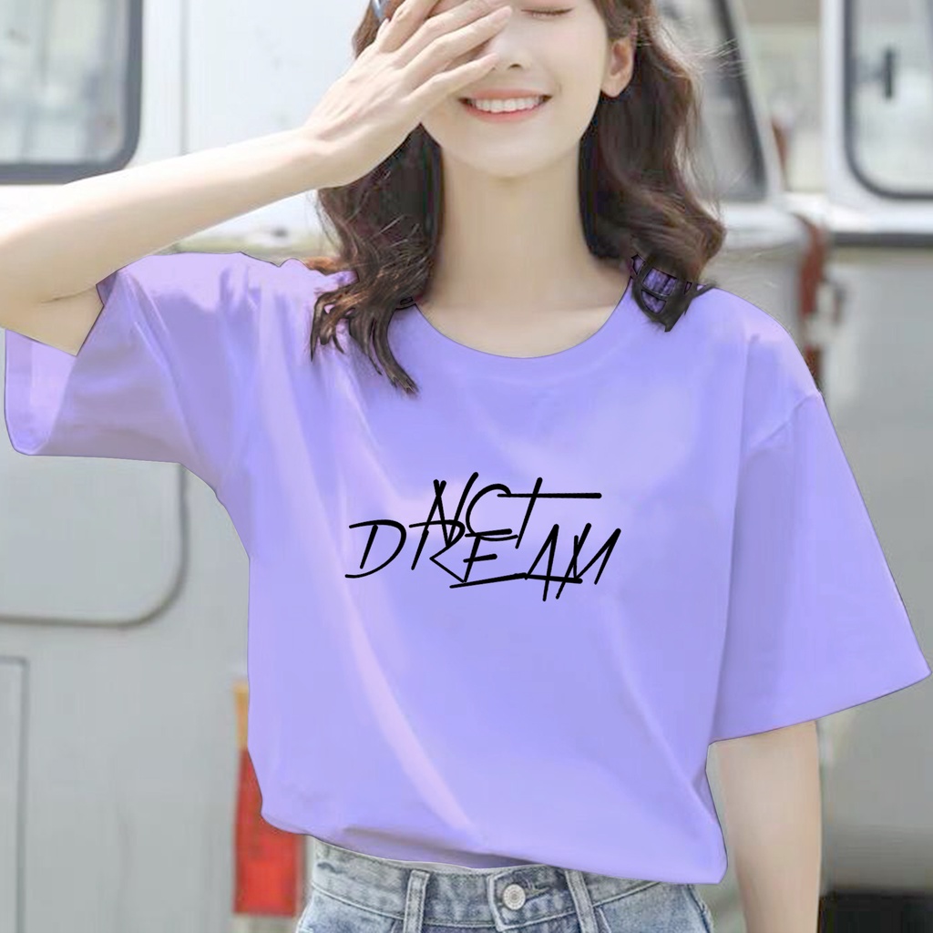 CALVIERO SHOP - BAJU KAOS ATASAN WANITA PRINT LOGO NCT ABS