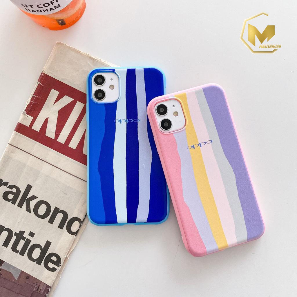 SS046 CASE RAINBOW OPPO A36 A76 9I A9 A5 A15 A15S A52 A92 A53 A33 2020 RENO 4 4F 5F A94 A16 A54 A55 A74 A95 MA782