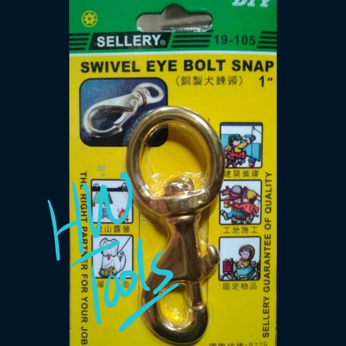 Baut Mur Pengencang Swivel Eye Bolt Snap Hook 1" 220Kg Sellery 19-105