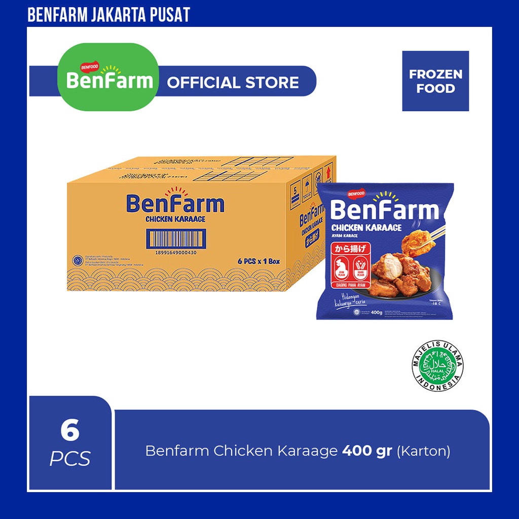 

Benfarm Chicken Karaage 400gr (Karton)