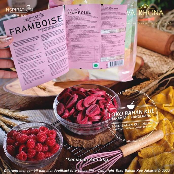 

Valrhona RASPBERRY Framboise Inspiration 250gr Chocolate Couverture ---NEW---