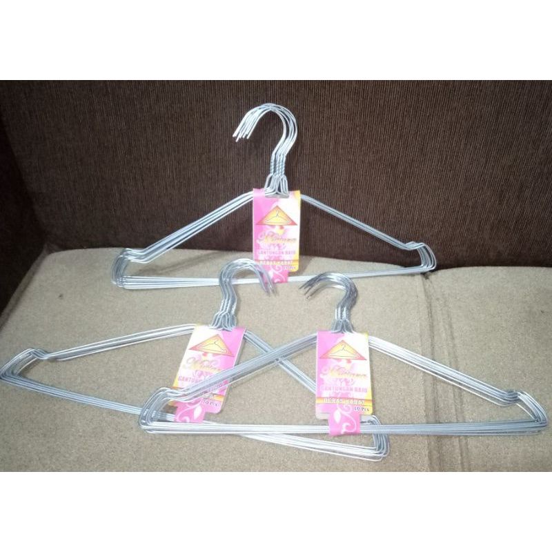 gantungan baju besi/gantungan baju hitam plastik