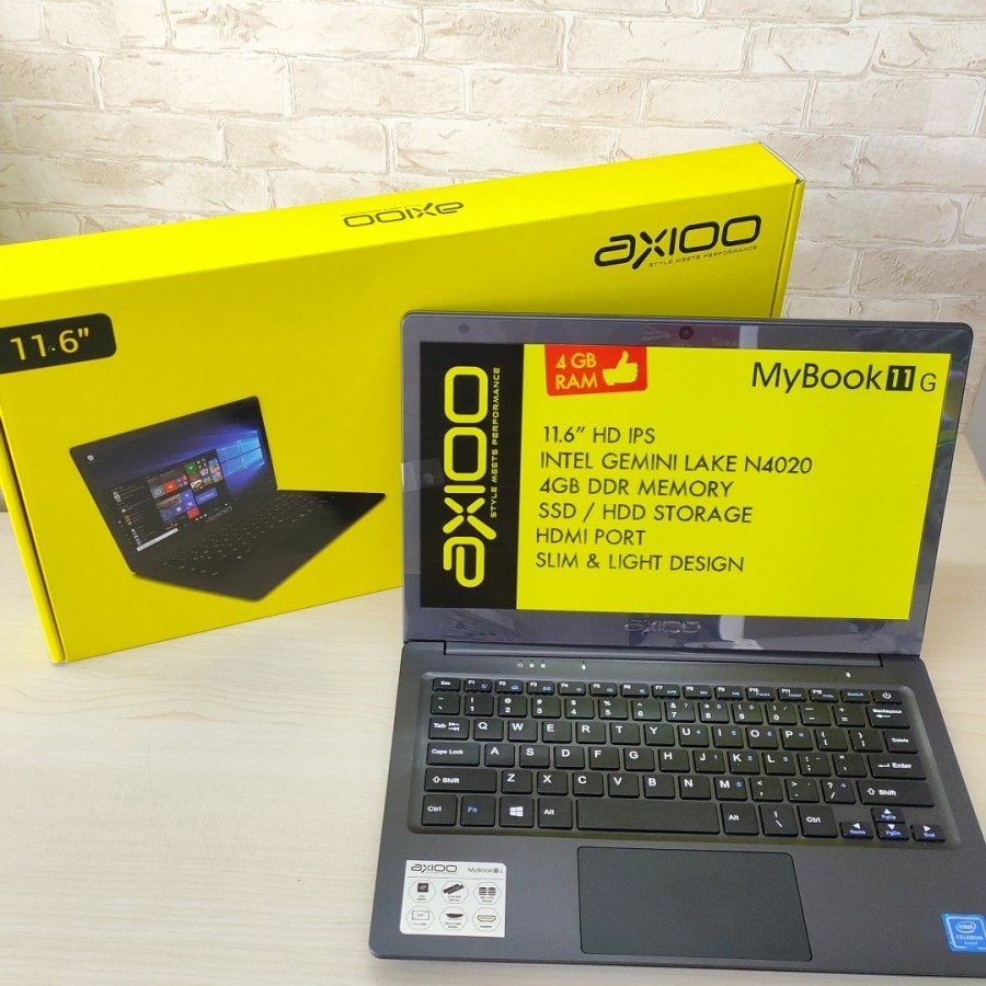 AXIOO MYBOOK 11G - N4020 4GB 128GBSSD 11.6 FHD IPS DOS