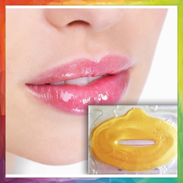 MASKER BIBIR GOLD / GOLDEN CRYSTAL LIP MASK COLLAGEN