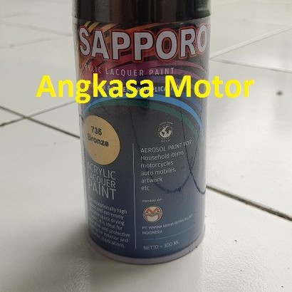 

Cat Semprot BRONZE 735 Sapporo Spray Pylox Pilox 300 ML