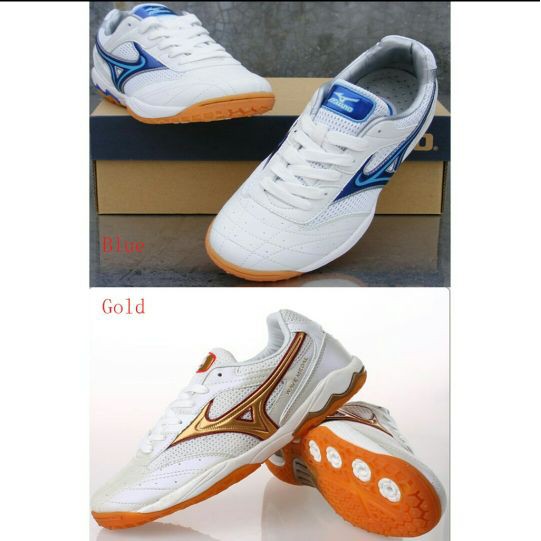 Jual Sepatu Badminton/volli _ mizuno wave medal - Biru, 44 Limited