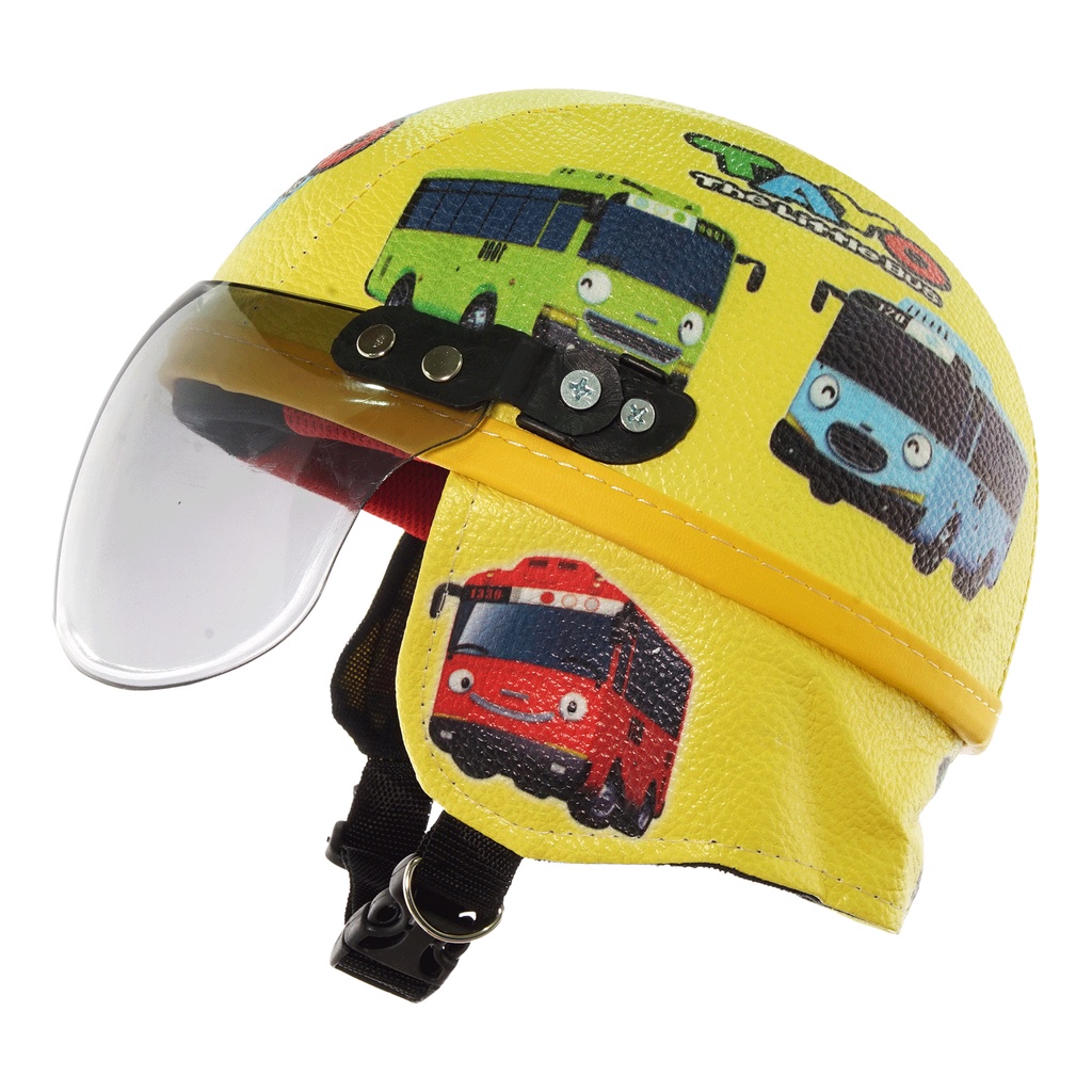 Helm Anak Untuk Usia 1-4 Tahun Motif Tayo - Kuning