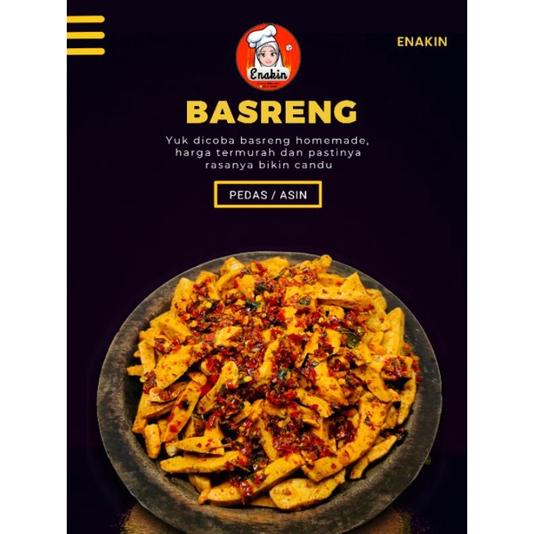 

Basreng kemasan 500gr/ Basreng pedas daun jeruk