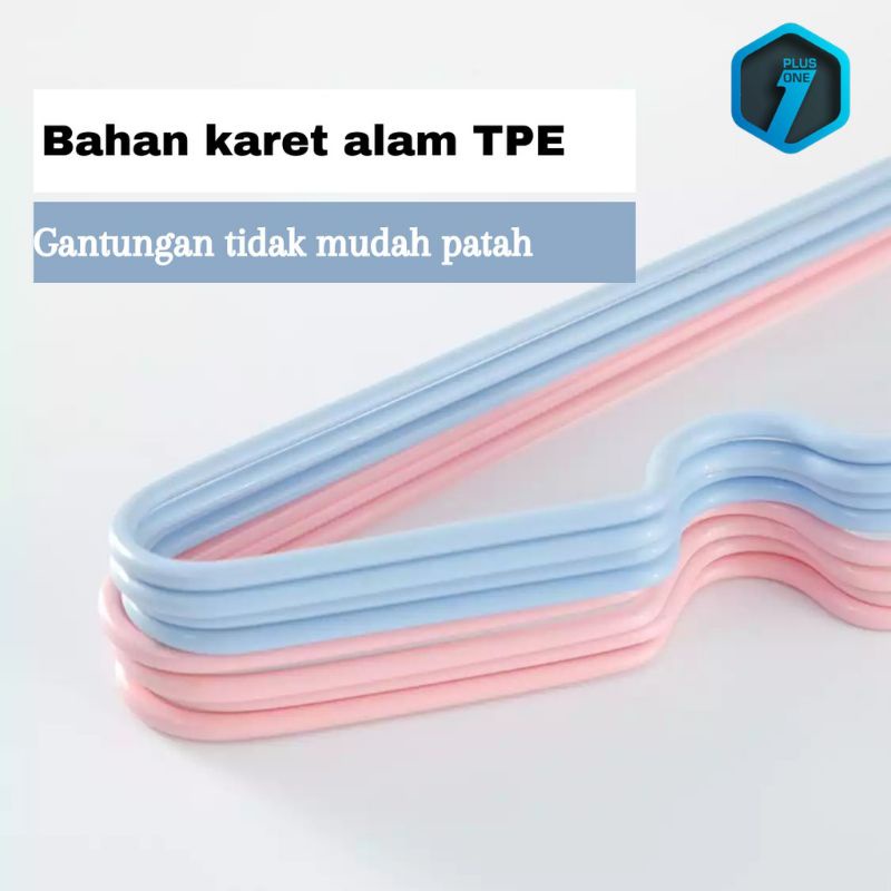 Gantungan Baju Stainlees Steel Anti Slip Hanger Baju Dewasa Hanger Baju Anti Karat Warna Pastel Gantungan Serbaguna GOSHOP88