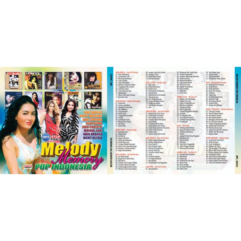 Kaset Lagu Mp3 " Lagu Kenangan Indo Melody Memory " Nike, Inka dkk