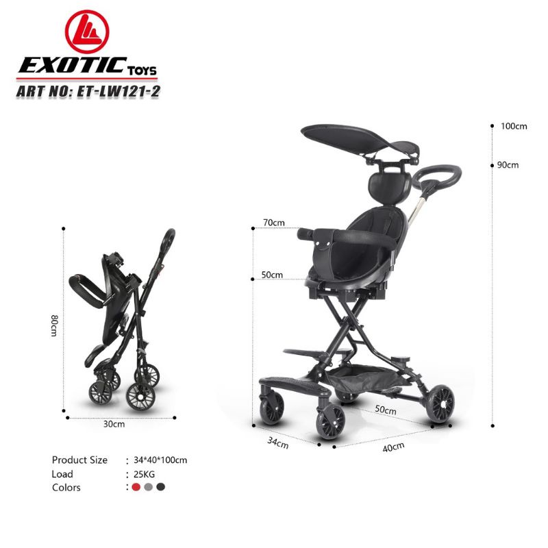 [FREE PACKING KARDUS] Magic Stroller Bayi Micro Trike Exotic LW 171, LW 120, LW 121, LW 131, LW 133, LW 126, LW 127, LW 116, LW 118