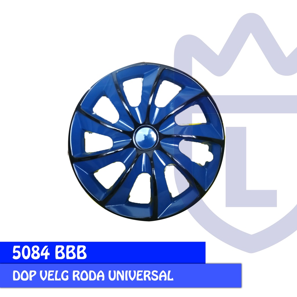 COVER VELG SPORT WHEEL DOP RODA LOWIN DESIGN 5084 BBB BIRU HITAM 13 - 1 SET 4PCS