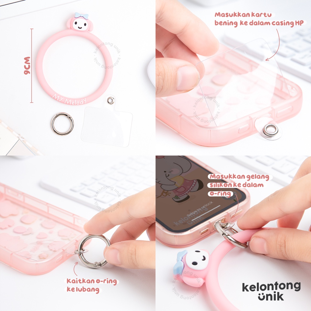 CARTOON - Gelang HP Silikon/ Gantungan HP Bulat/ Bangle Case/ Silicone Bracelet Case UNTUK SEMUA HP