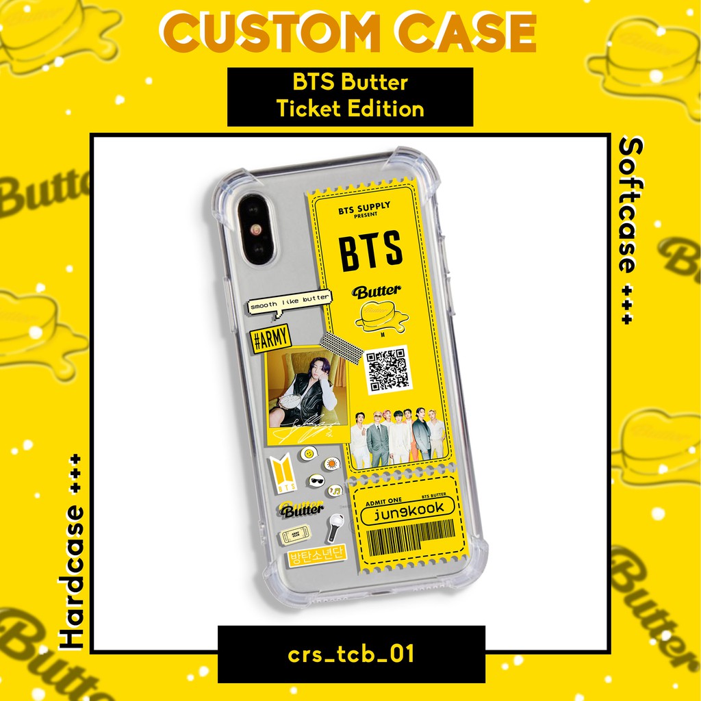 Custom Case Gambar Tiket BTS Butter for Iphone & Android Softcase Hardcase