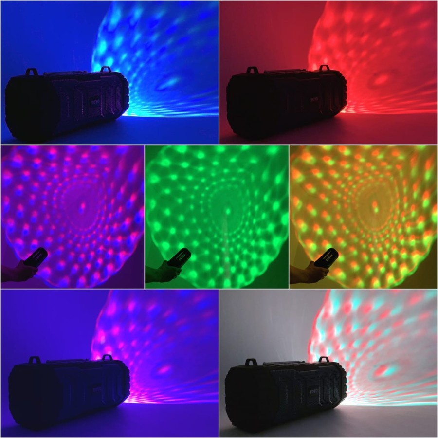 TOYO AK-335 Speaker Bluetooth LED Disco Wireless Music Portable Speker AK335 Lampu Disco