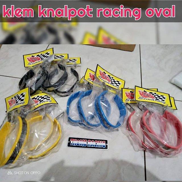 Klem knalpot racing oval