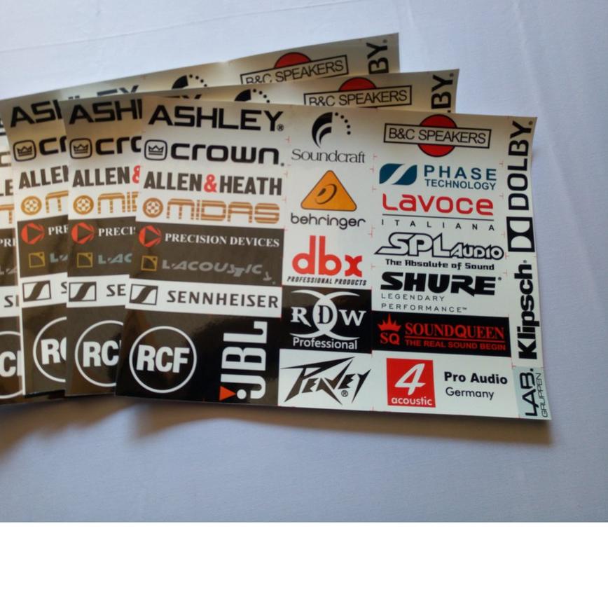 

【COD】 Stiker Sound System / Sound Balap - ACC - Isi 24 Sticker - ASHLEY SPL RCF produck terlaris