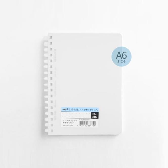 

Office & Stationery | Buku Tulis | Kokuyo Soft Ring A6 Dot Grid 80-Sheets Mini Notebook Clear Cover | Best Seller